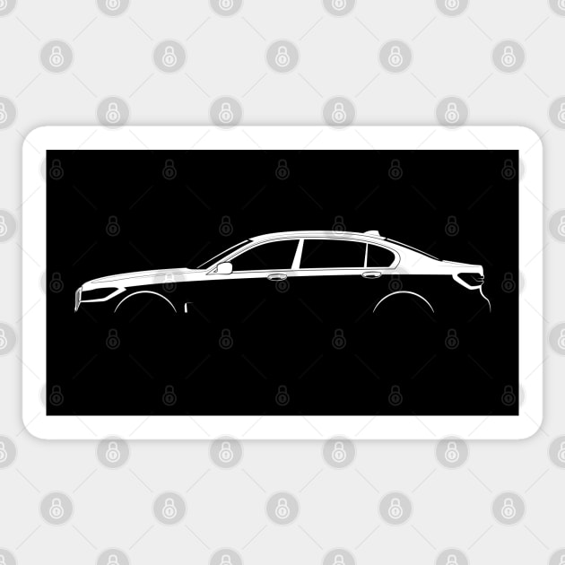 BMW 7 Series (G11) Silhouette Sticker by Car-Silhouettes